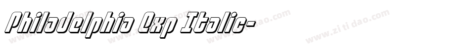 Philadelphia Exp Italic字体转换